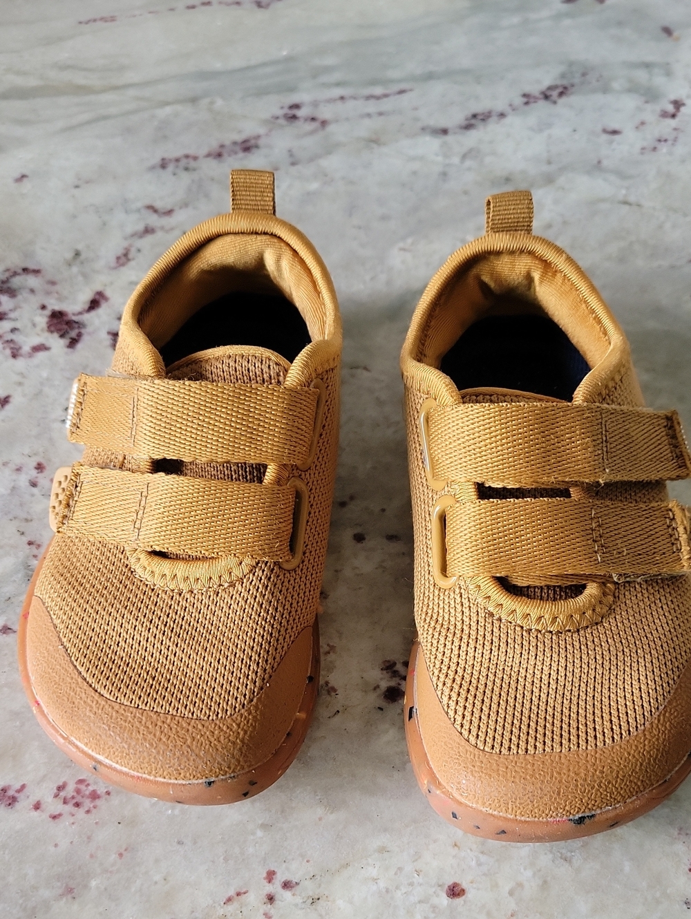 WHITIN Kids Velcro Casual Sneakers in Mustard Yellow